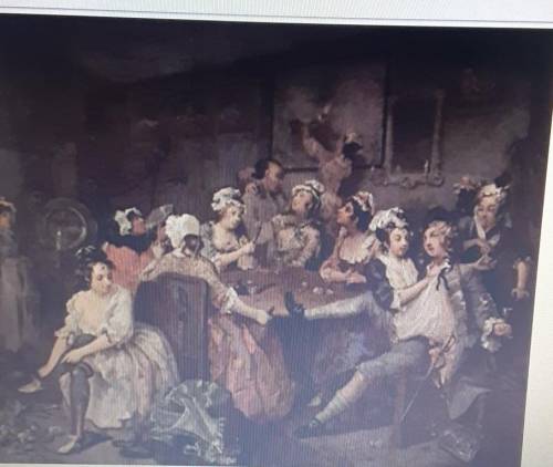 Look at this painting from Hogarth's series A Rake's Progress. The purpose of this painting is larg