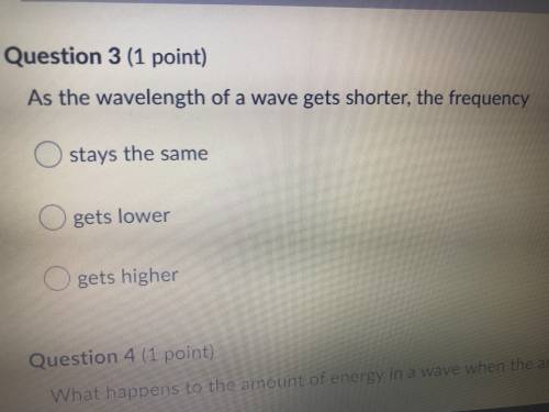 As the wavelength of a wave gets shorter the frequency does what?
