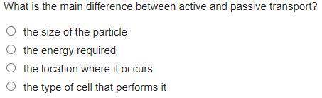 What is the main difference between active and passive transport?