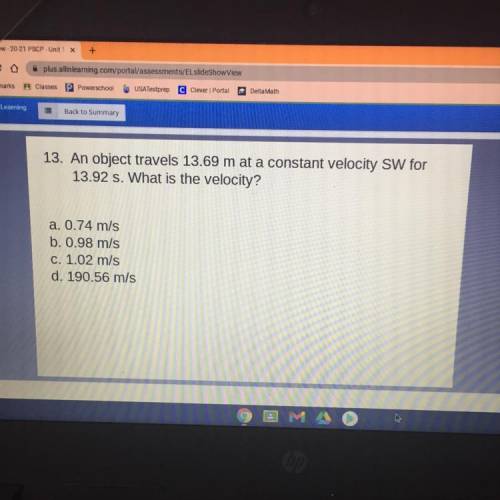 What is the velocity?