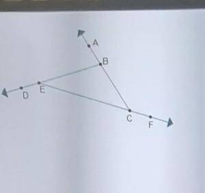Which statements regarding the diagram of AEBC are true? Select three options, A .B IZBEC is an ext