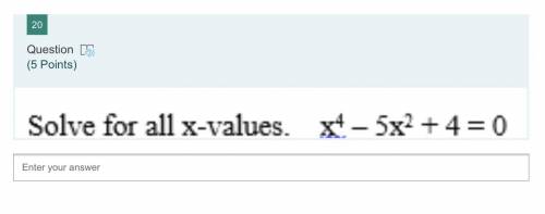 Solve for all x values