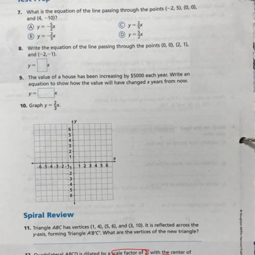 Please try your best and answer 7, 8 and 9