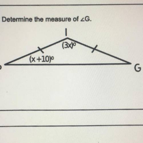 Help find the measure of G please.