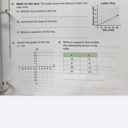 Please help me answer all of 4 and 6! :)