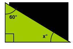 What is the measure of angle x°?
pls answer real quick 20 points