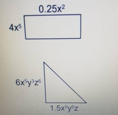 I'm stuck on how to find the area of these problems. Any help?