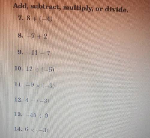 Add, subtract, multiply, or divide. Can someone help me please.
