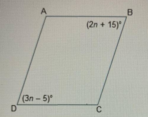 Need help please

What are the measures of angles B and D?
A. ∠B = 55°, ∠D = 55°
B. ∠B = 55°, ∠D =