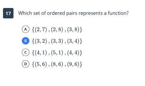 HELP PLS ANSWER 
Which set of ordered pairs represents a function?