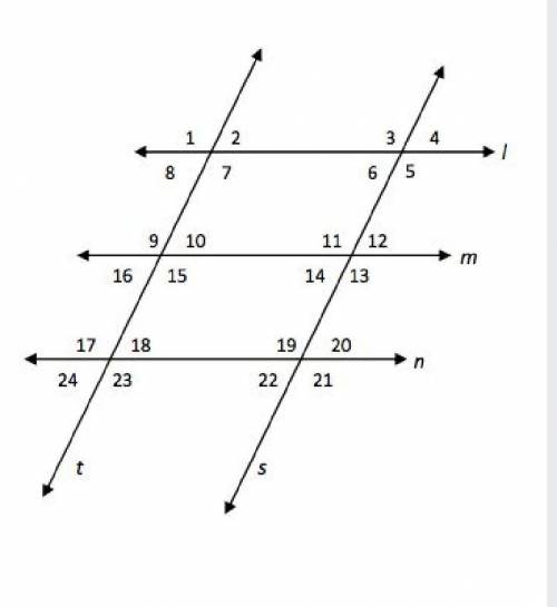 What kind of angles are <9 and <11.

corresponding anglesalternate interior angles alternate