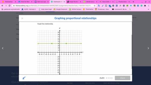 HELP PLEASE!!! Graph the line that represents a proportional relationship between d and t with the