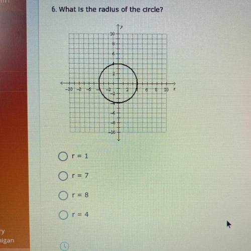 6.What is the radius of the circle?