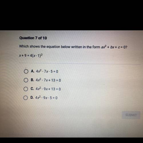 SOMEONE PLEASE HELP ME I BEEN STUCK ON THIS FOR SO LONGGGGGGGGGGGG

Which shows the equation below