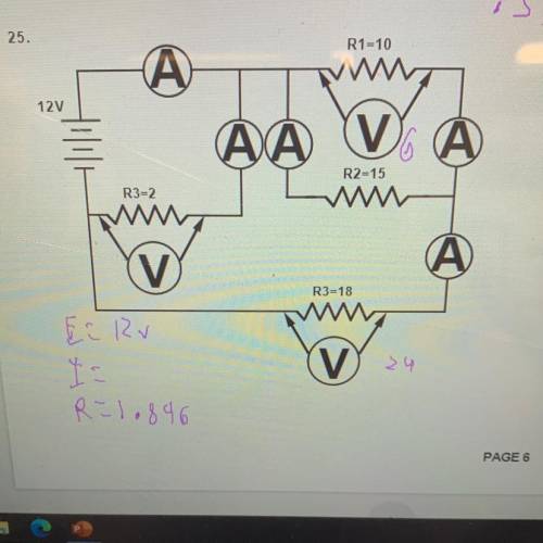 Find Amps and voltage drop