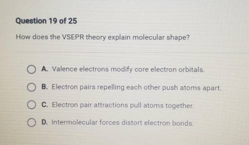 How does the VSEPR theory explain molecular shape?
