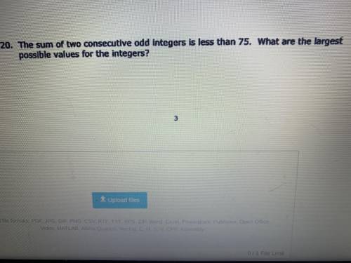 Can somebody please help me solve question 20