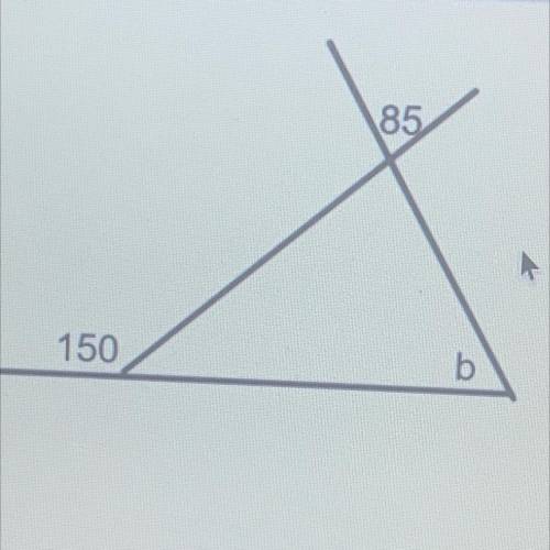 Geometry work find the value of b