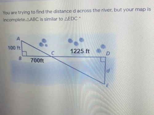 Honestly I don't know what to do at this point

You are trying to find the distance d across the r
