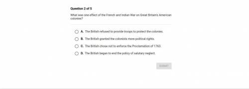 What was one effect on the french and Indian war on Great Britain's American colonies?