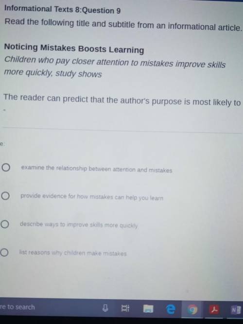 The reader can predict that the author's purpose is most likely to