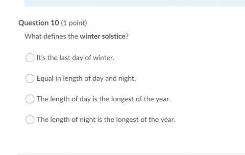 What defines the winter solstice? check picture! ill give brainliest, just someone please.