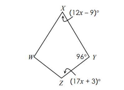The following is a kite, solve for x.