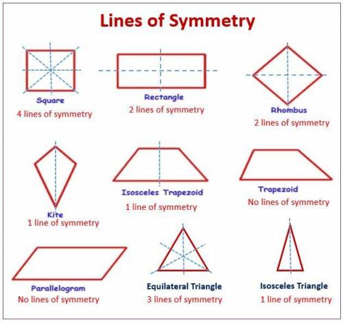 Which shape has the greatest number of lines of symmetry
