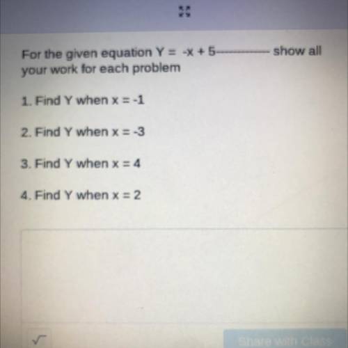 Help with math please also if you can put the whole equation please
