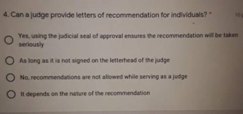 Can a judge provide letters of recommendation for individuals?