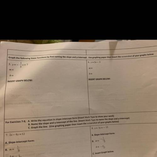 Please help me on just questions 5 and 6! Help would be really appreciated :)