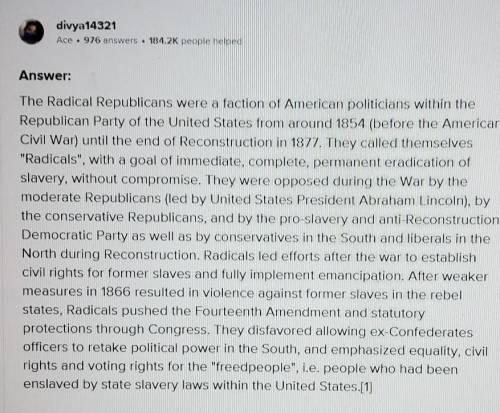 Which was NOT a primary motivation for Republicans to promote Congressional Reconstruction over thos
