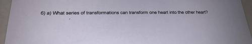 What series of transformations can transform one heart into the other heart?
