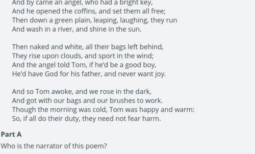 PLEASE HELP The poem is in the screenshots.... Who is the narrator?