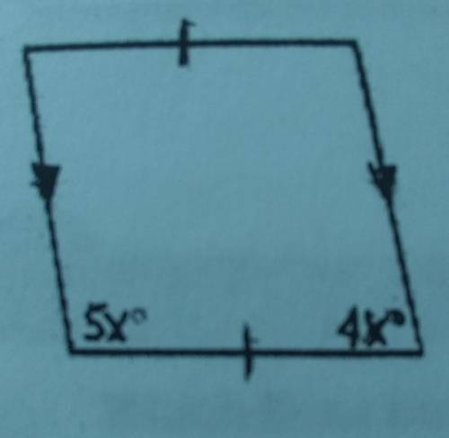 Find the value of x, then find the measure of each labeled angle.