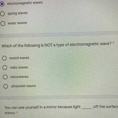 Which of the following is NOT a type of electromagnetic wave?