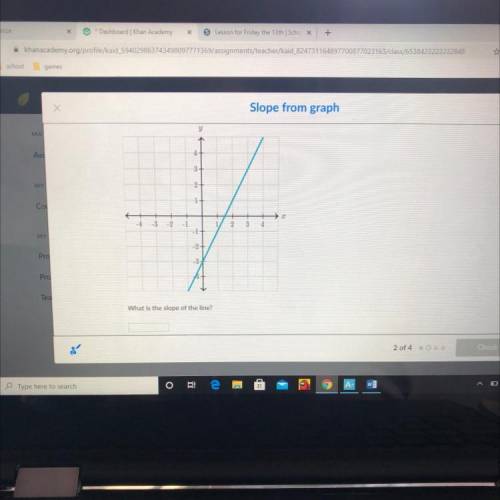 Please help me find the slope