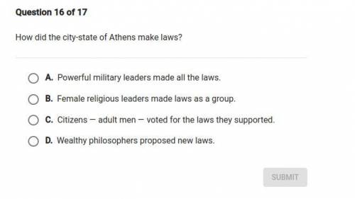 50 POINTS GIVING BRAINILEST How did the city-state of athens make laws