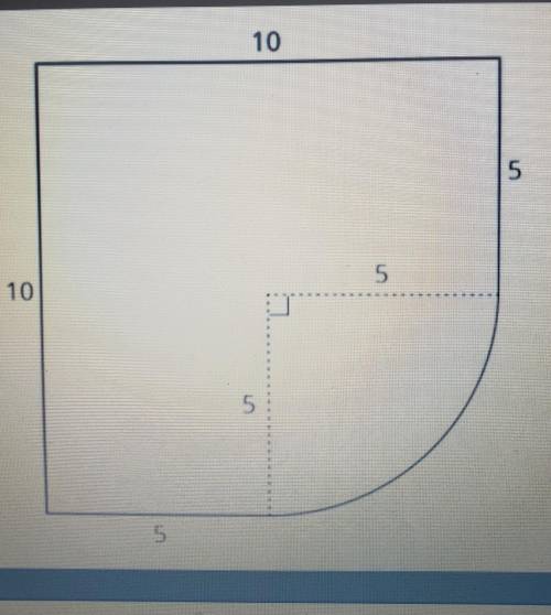 What is the perimeter and area to nearest unit of picture
