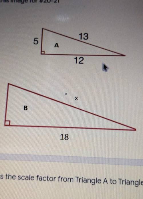 Please answer! What is the scale factor from triangle a to triangle b?