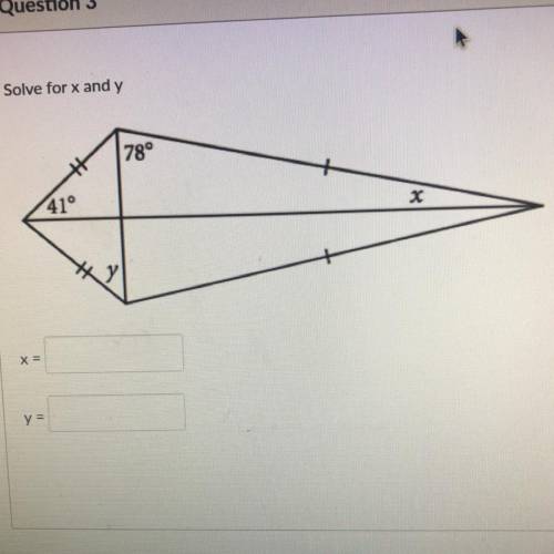 Solve for x and y
Need a answer plz