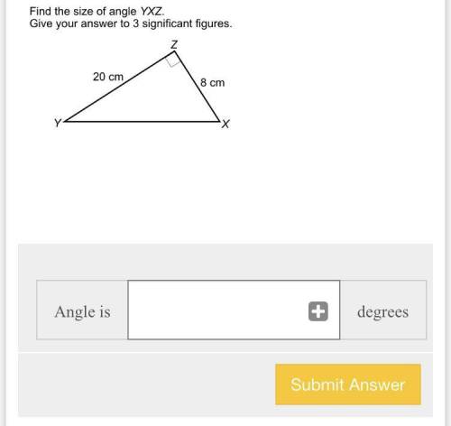 This is trigonometry and I need to find angle yxz and the answer has to be to 3 sf