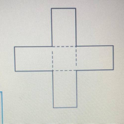20

A cross-shaped pattern is made by arranging four identical rectangles
around the sides of a sq