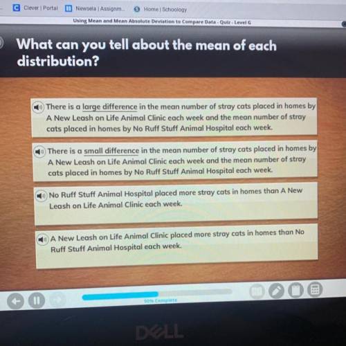 What can you tell about the mean of each

distribution?
What can you tell about the mean of each
d
