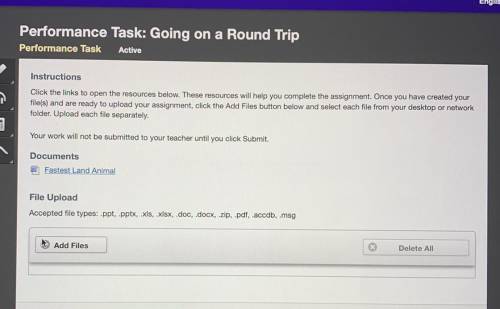 Performance Task: Going on a Round Trip

Performance Task
Active
Instructions
n
Click the links to