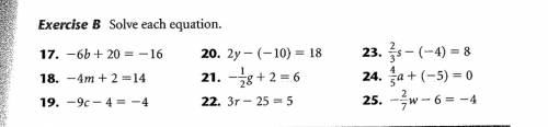 Please help with algebra!!! 50 points

linear equations with one variable (show work)
9 equations