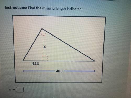 Help find the missing length indicated will give brainliest!!