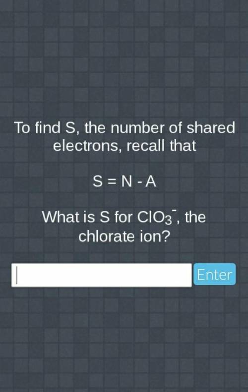 How many shared electrons does CIO3- have?