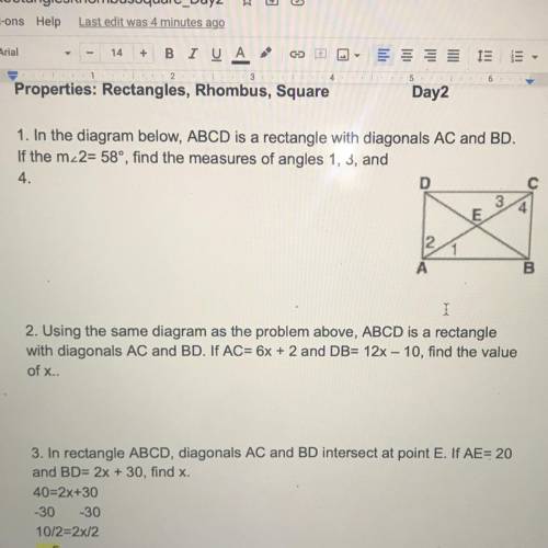 I just need help with 1 & 2 please:)