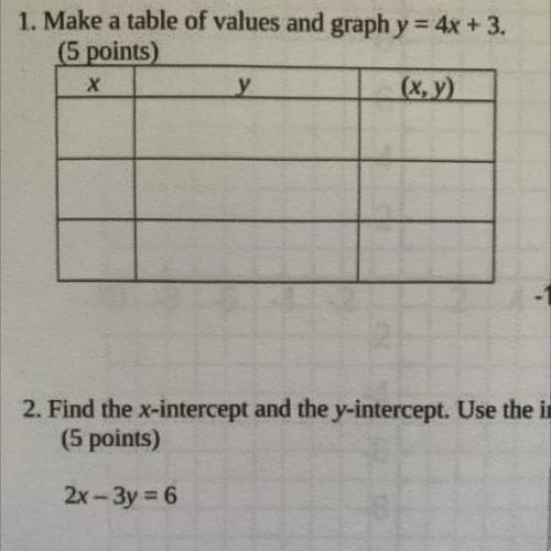 HELP WITH NUMBER 1 I HAVE A TEST RIGHT NOW